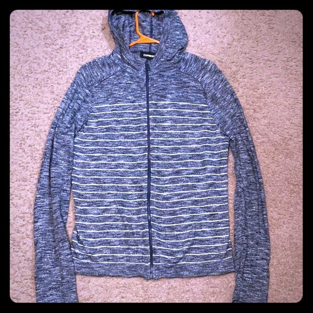 Express Zippered Hooded Cardigan